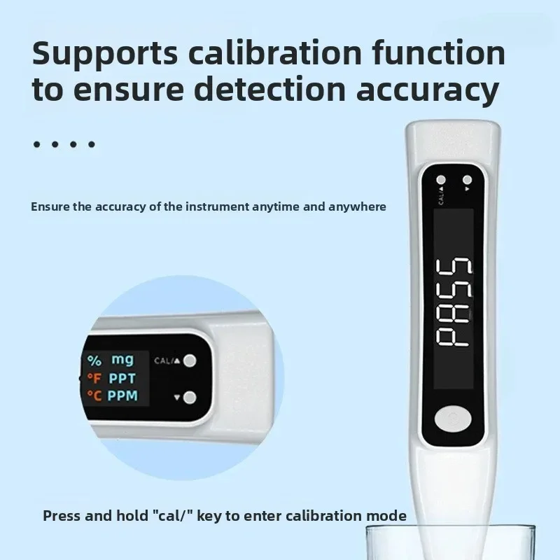 Digital Display Seawater Salinity Meter YHT05H Aquaculture Hydrometer Salinity Meter Water Quality Test Pen