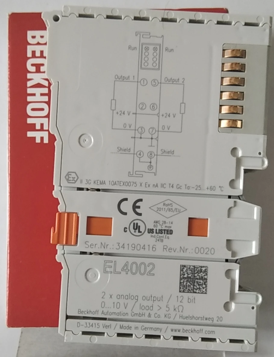 New Original BECKHOFF dual -channel simulation output terminal module EL4002