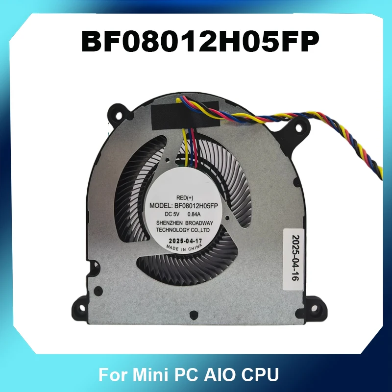 BF08012H05FP FAN DC5V 0.84A 4Pin PWM 8012 Turbo Blower Fan High Airflow For Mini PC AIO CPU Replacement Cooler