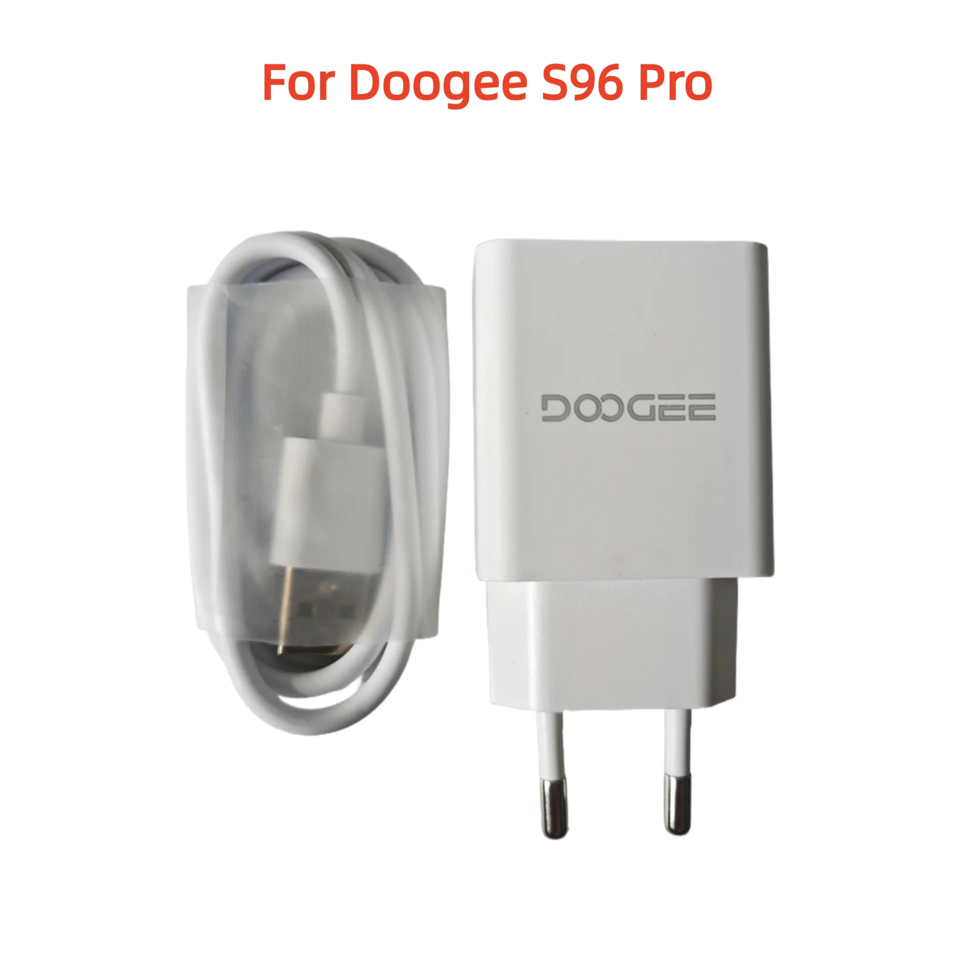 

Original Doogee S96 Pro/S59 Pro Cell Phone AC Adaptor Fast Charger 18W Travel Charger EU Plug Adapter + USB Cable Wire Line
