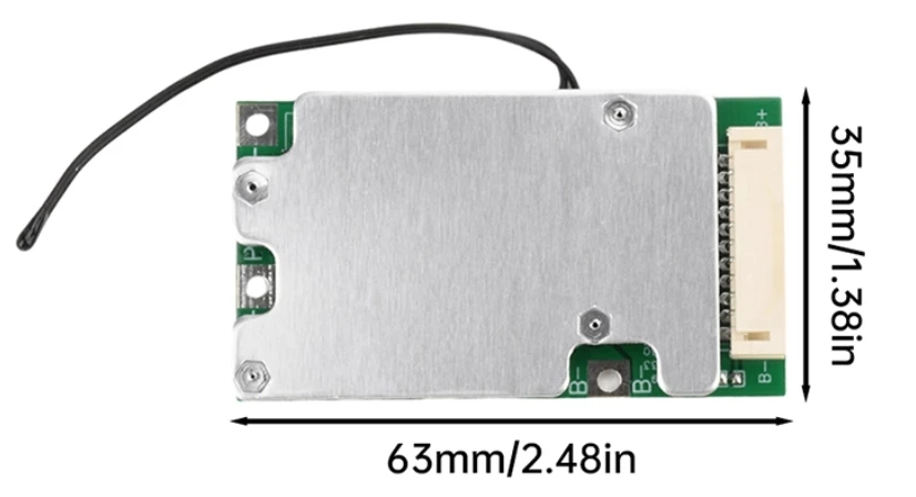 10S 36V 30A BMS 18650 Lithium-Batterie-Schutzplatine mit Temperaturkontrolle und gleichem Split-Port für E-Bike-Scooter – Detail 2