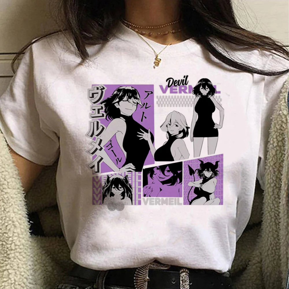 

Vermeil в золоте, женская дизайнерская забавная аниме футболка для девушки 2000s манга, аниме одежда