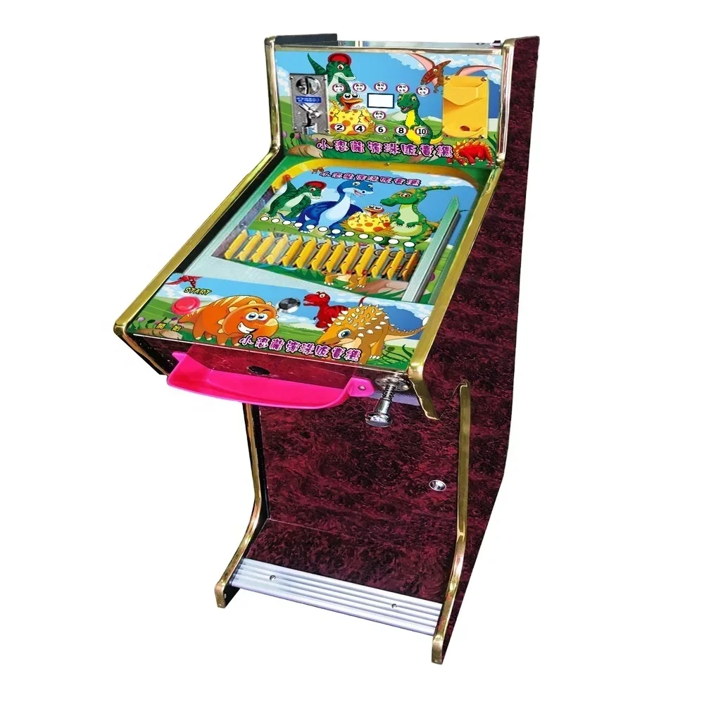 

Yi Pinball Redemption Coin Machine Video Games Machine-By Dinosaur (Brown)/ Wooden Arcade Game Machines