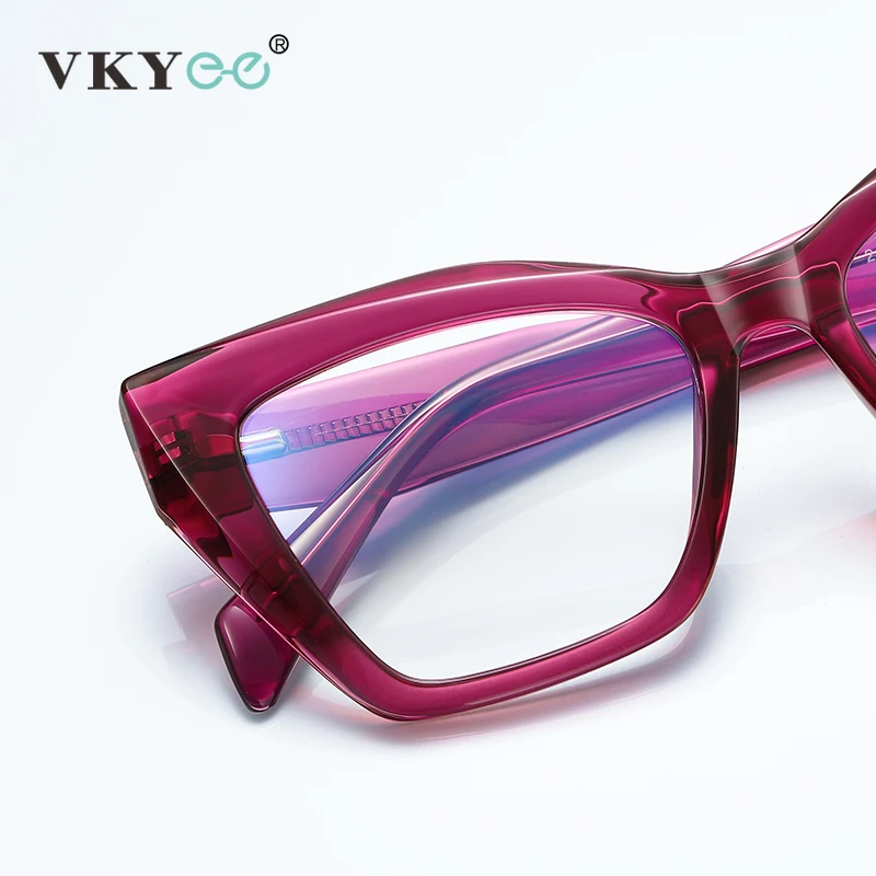 VICKY Fashion Personalized Glasses Anti-blue Light Cat Eye Reading Glasses Can Be Customized Prescription Ladies Eyeglasses 2167