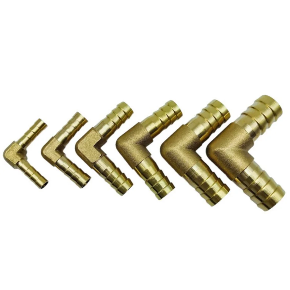4mm 5mm 6mm 8mm 10mm 12mm 14mm 16mm 19mm 25mm Hose Barb OD Brass Elbow Barbed Pipe Fitting Equal Connector Adapter Coupler