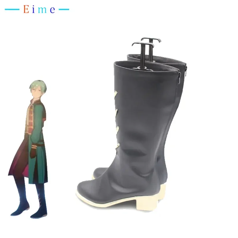 Game Ensemble Stars ALKALOID Amagi Hiiro Shiratori Aira Cosplay Shoes PU Leather Shoe Halloween Carnival Boots Props Custom Made