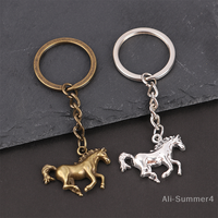 Animal Keychain Vintage Horse Pendant Keyring Bag, Purse Accessories Keychain Pendant