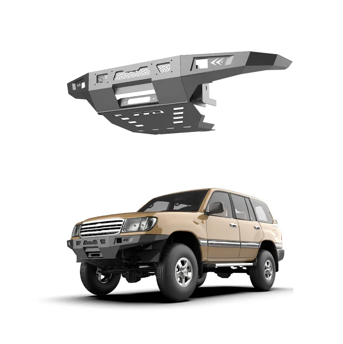 Steel New Design Hot Sale 4x4 Off-road Vehicle Parts Front Short Bar Wholesale Bumper For Toyota Land Cruiser100 Front Bumper