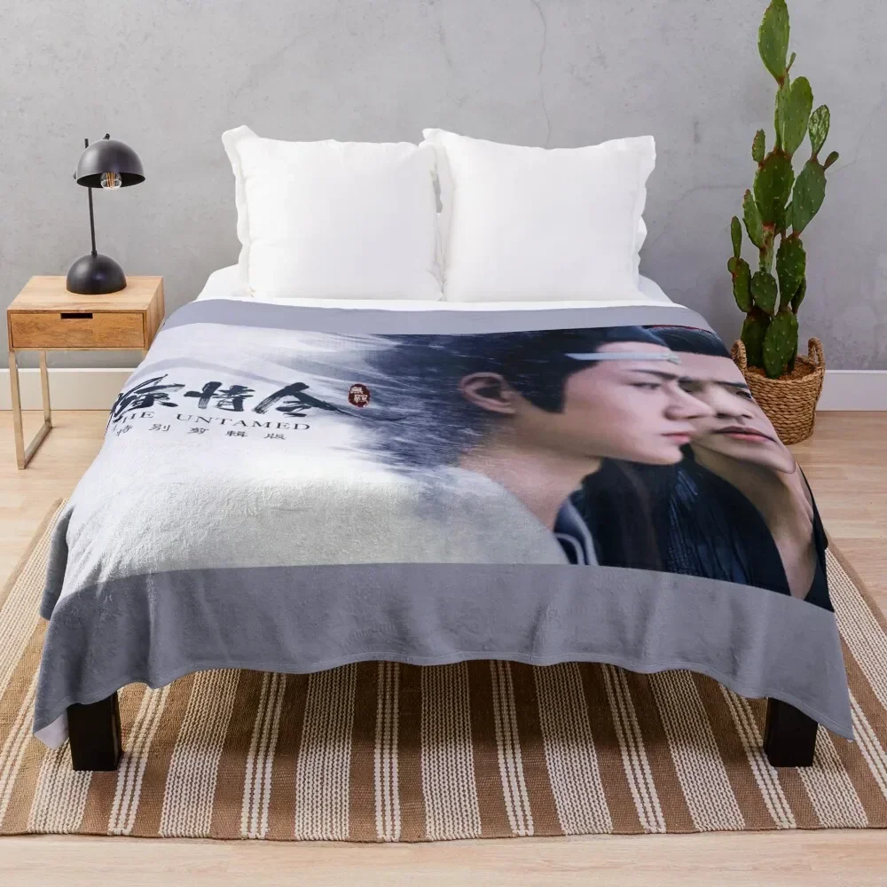 kdrama bln the untamed poster Throw Blanket wednesday Large Bed Fashionable Blankets