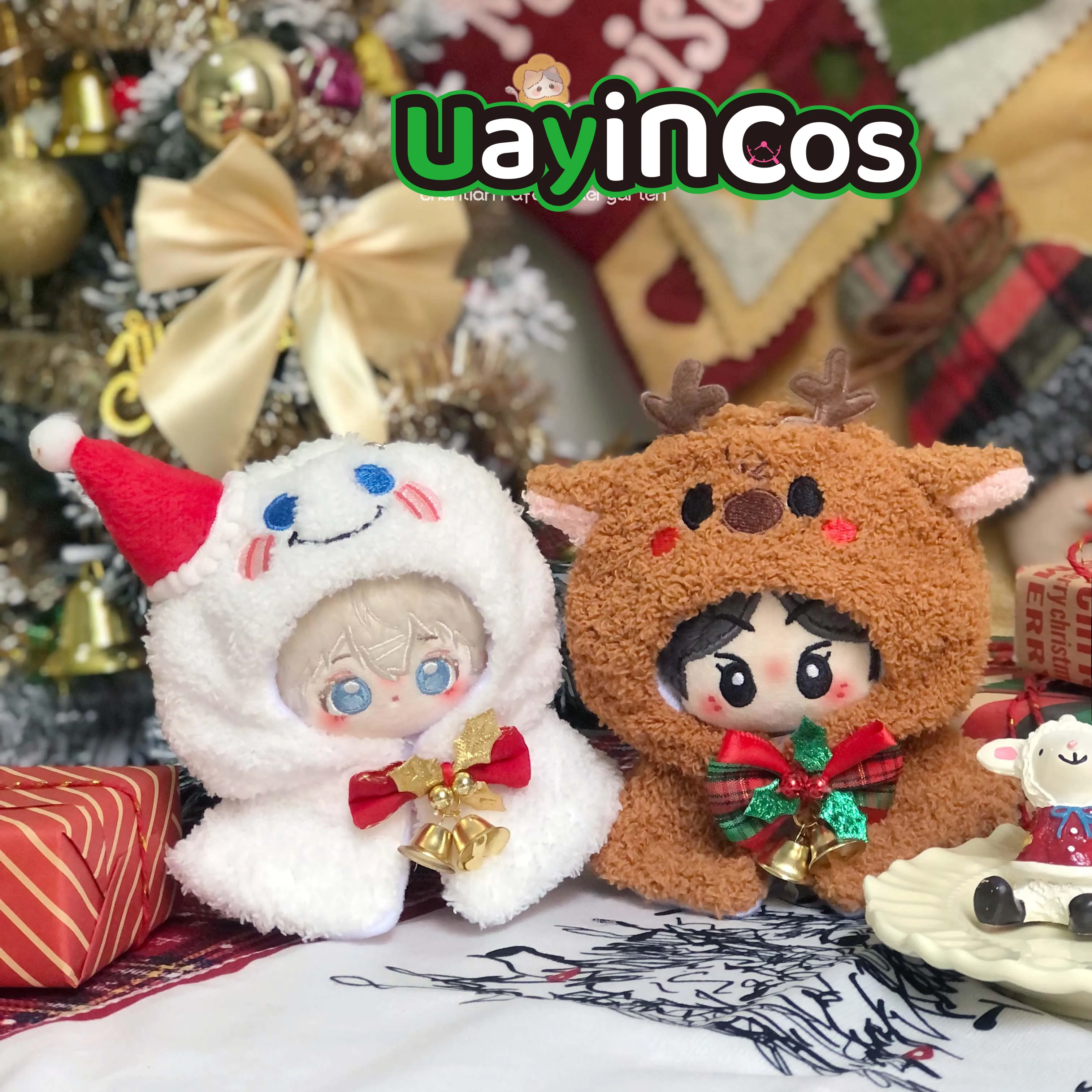 

В наличии 10 см кукольная одежда Снеговик Олень Одежда Плащ Костюм Мягкие плюшевые аксессуары для кукол Аниме Игрушка Дети Хэллоуин Gif