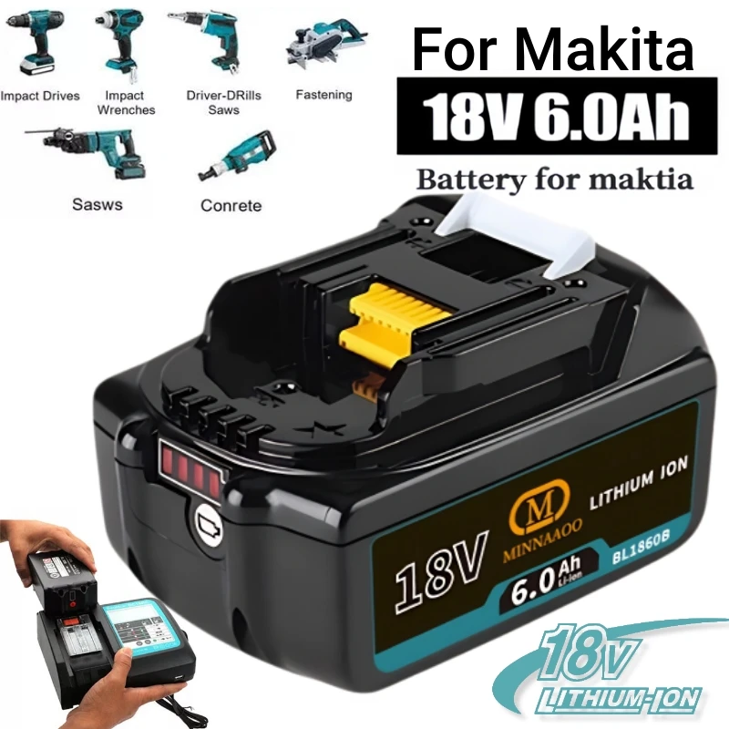

Genuine For Makita 18V Battery BL1850b BL1830 BL1860 Genuine LXT400 Power Tool Accessory with Intelligent Battery Management