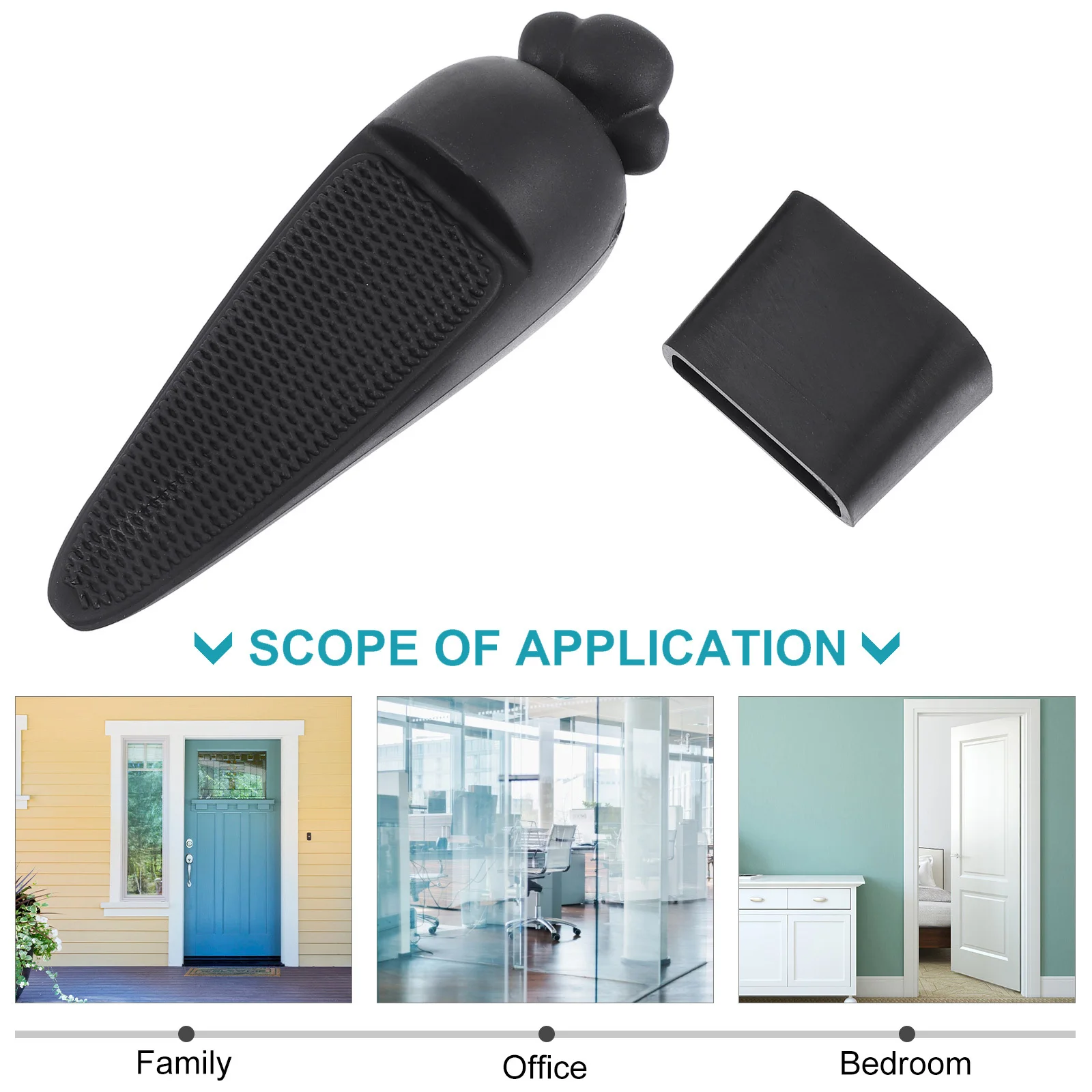

1Pcs Door Stopper Professional Non-Slip Security Door Blocker Prevent Finger Injuries Home Safety Anti-Collision Device