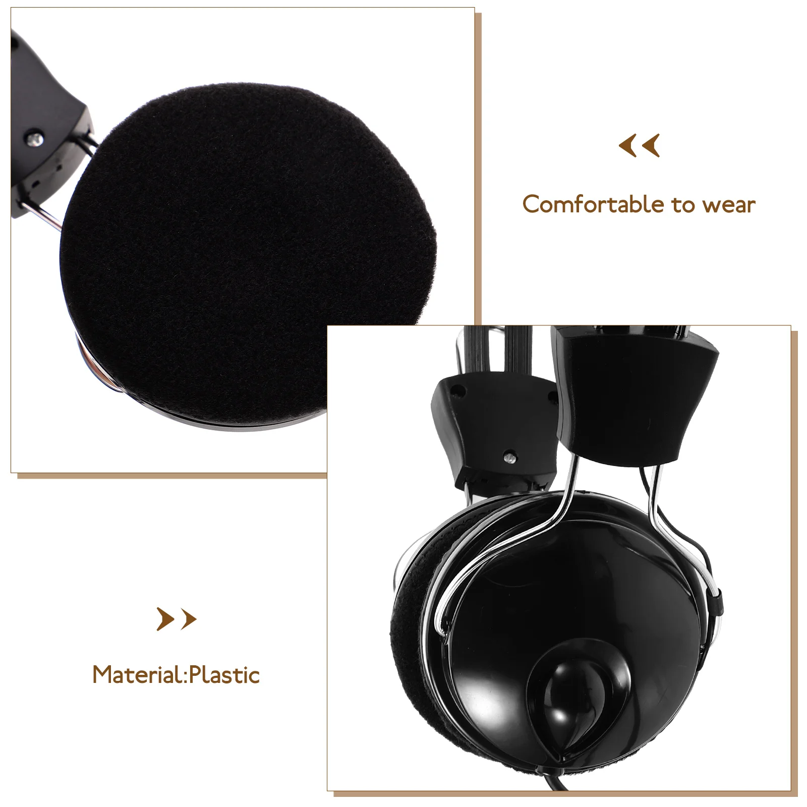 

Lightweight Headphone Clear Sound Portable Accessory For Metal Gold Hunting Tool High Accuracy Headphone For