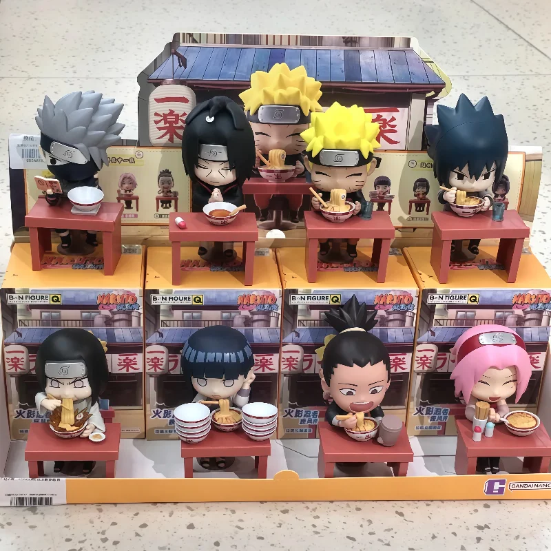 

New Hot Genuine Bandai Naruto: Shippuden Ramen Series Blind Box Cute Anime Figure Model Toys Ornament Holiday Gifts Sasuke
