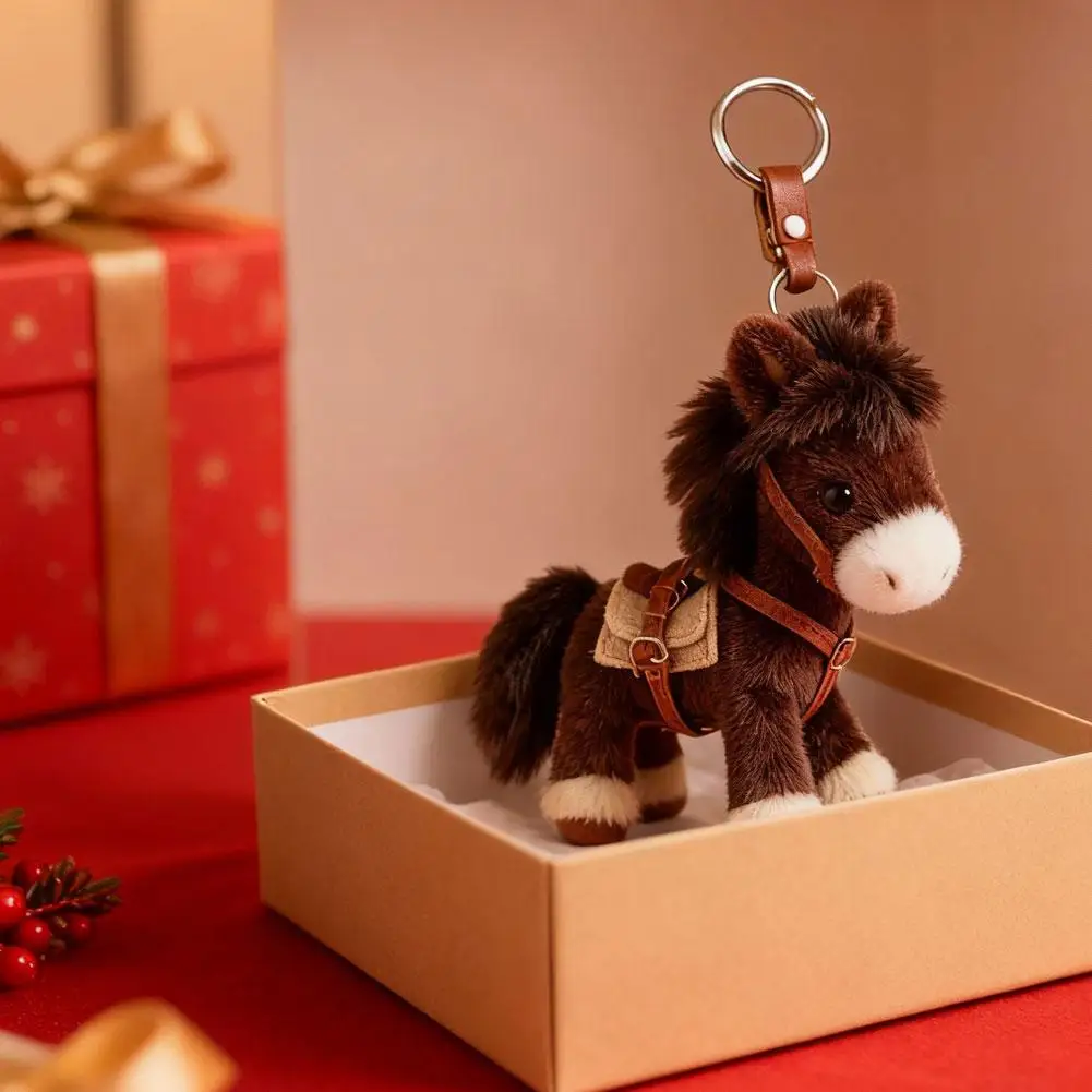 พวงกุญแจตุ๊กตาหมากรุกน่ารัก ตุ๊กตาสัตว์นุ่ม ของตกแต่งกระเป๋า จี้การ์ตูน แฟชั่นสำหรับกระเป๋าเป้ กระเป๋าถือ 2026