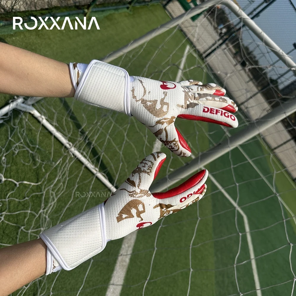 ROXXANA Guanti protettivi ad alte prestazioni, impugnatura in lattice, antiscivolo, resistenti, per portieri di calcio in partite di allenamento, affare