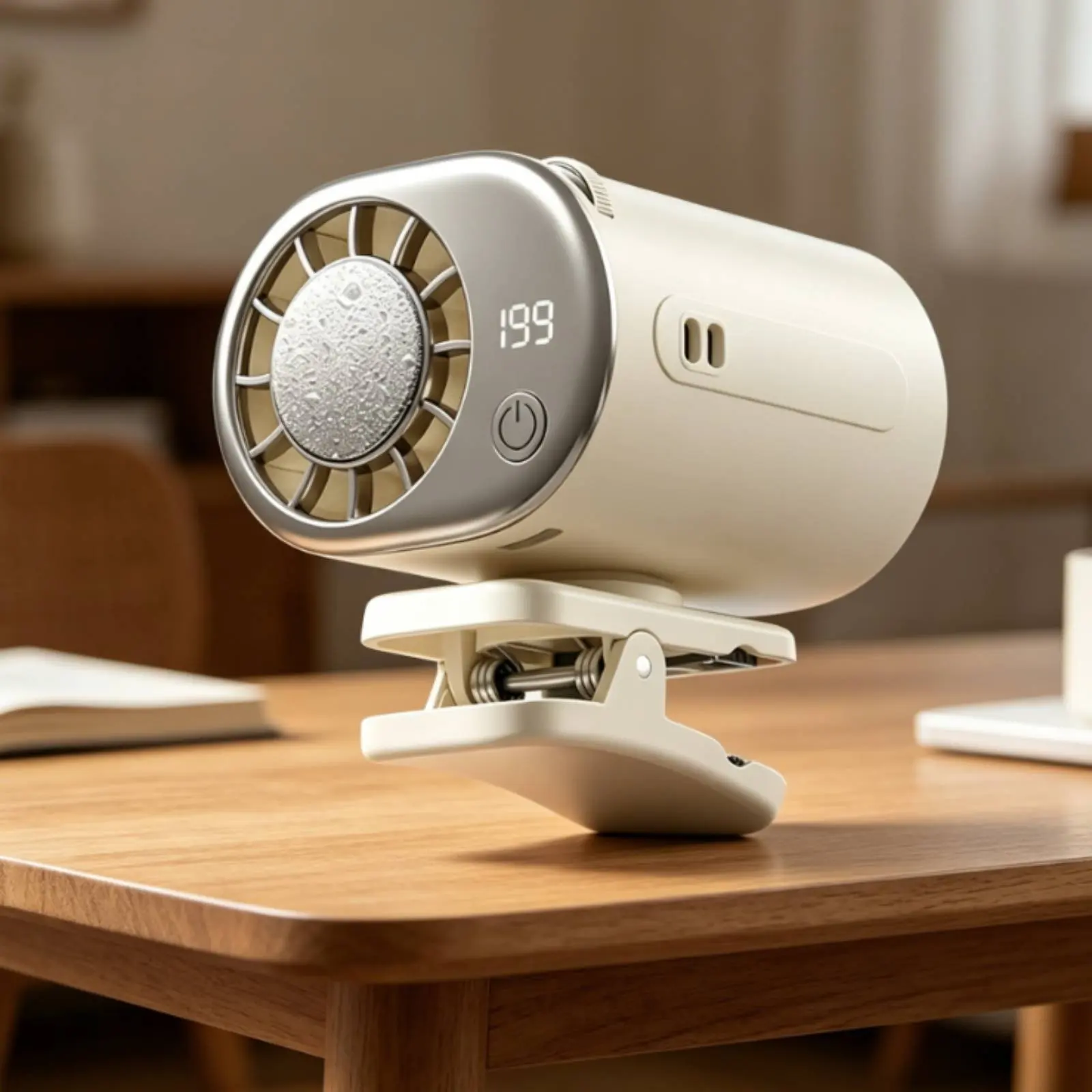 

Usb Clip Fan High Speed Clamp-on Cooling Fan Rechargeable Quiet for Outdoor, Office