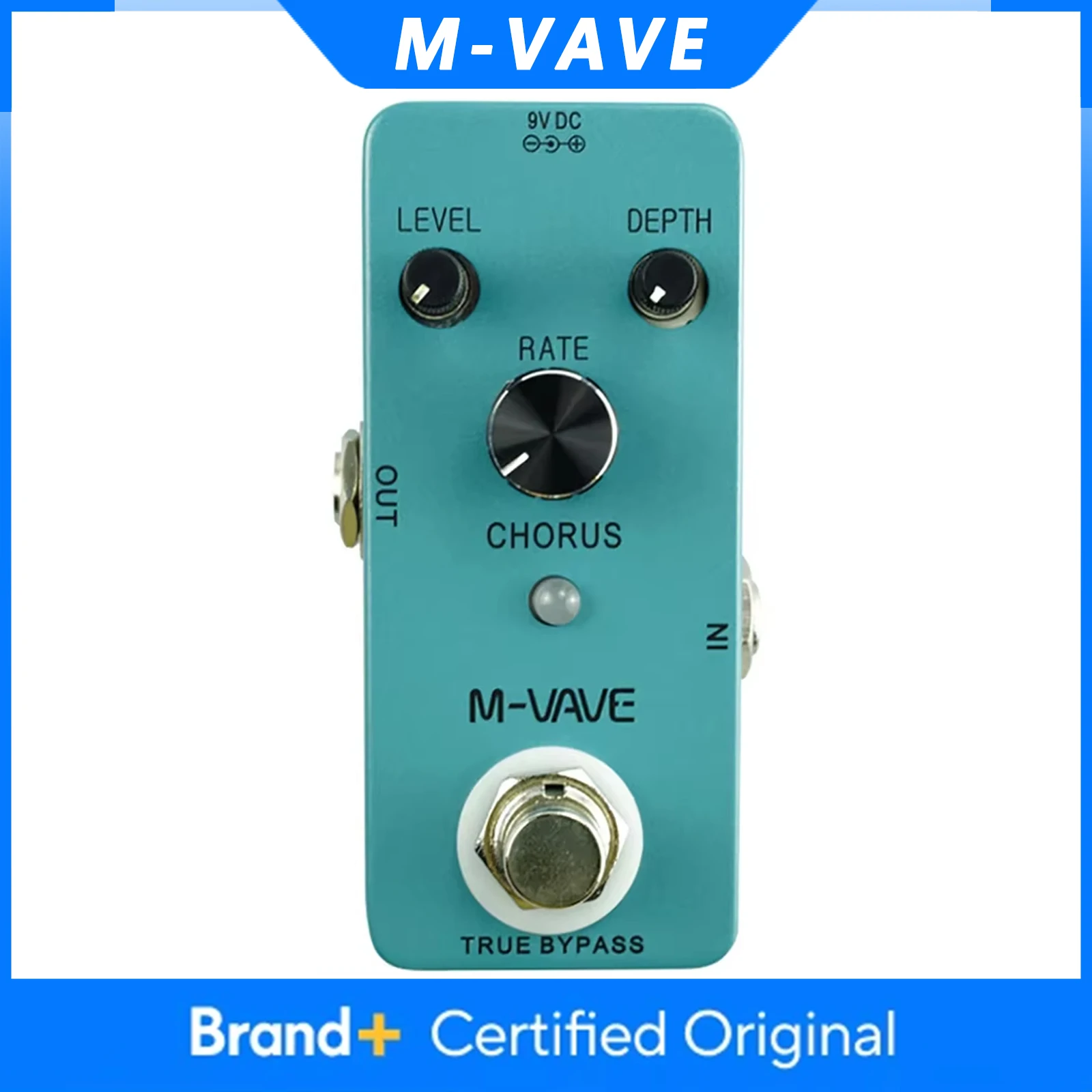 

M-VAVE Analog Chorus Pedal Guitar Chorus Effect Pedal Volume/ Depth/ Speed Control True Bypass Electric Guitar Parts Accessories
