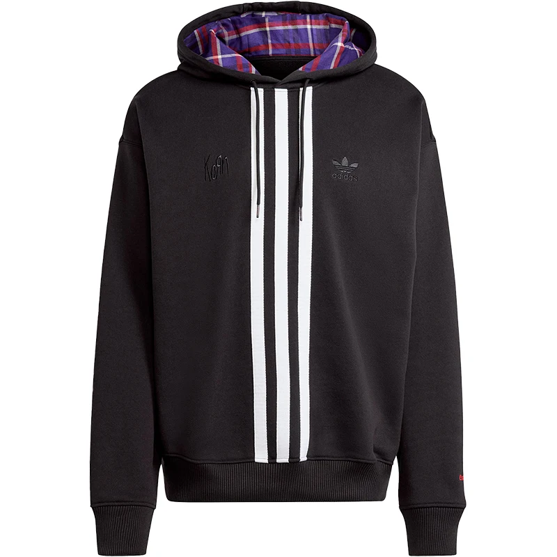 アディダス公式オーセンティック メンズ ストライプ スポーツ フード付き ウォーム スウェットシャツ JG1337