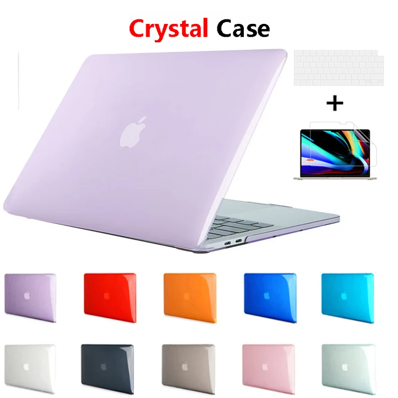 Custodia in cristallo per Apple Macbook Air 15.4 A2941 Air 13.6 A2681 M2 Chip A2442 Pro Air 13.3 A2338 Retina 11 12 13 pollici Cover per Laptop