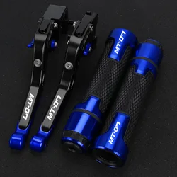 MT-07 2024 2023 2022 Brake Clutch Levers Handlebar Hand Grips Ends For YAMAHA MT07 MT 07 2014 2015 2016 2017 2018 2019 2020 2021