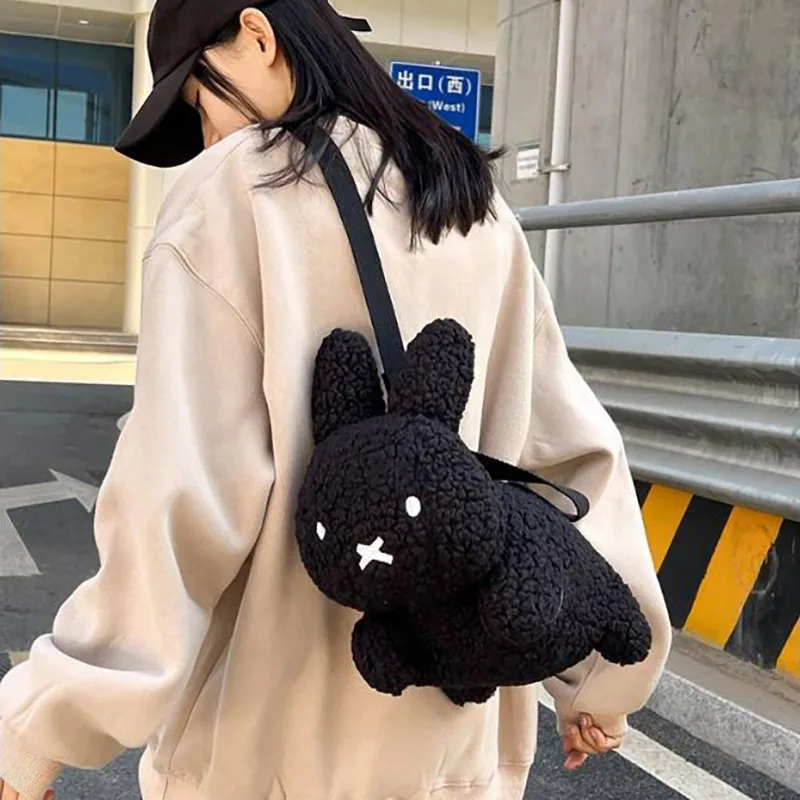 Doll Fashion Shoulder Bag Female Winter Kawaii Plush Miffyyed Rabbit Cartoon Messenger Bag Versatile In Autumn and Winter