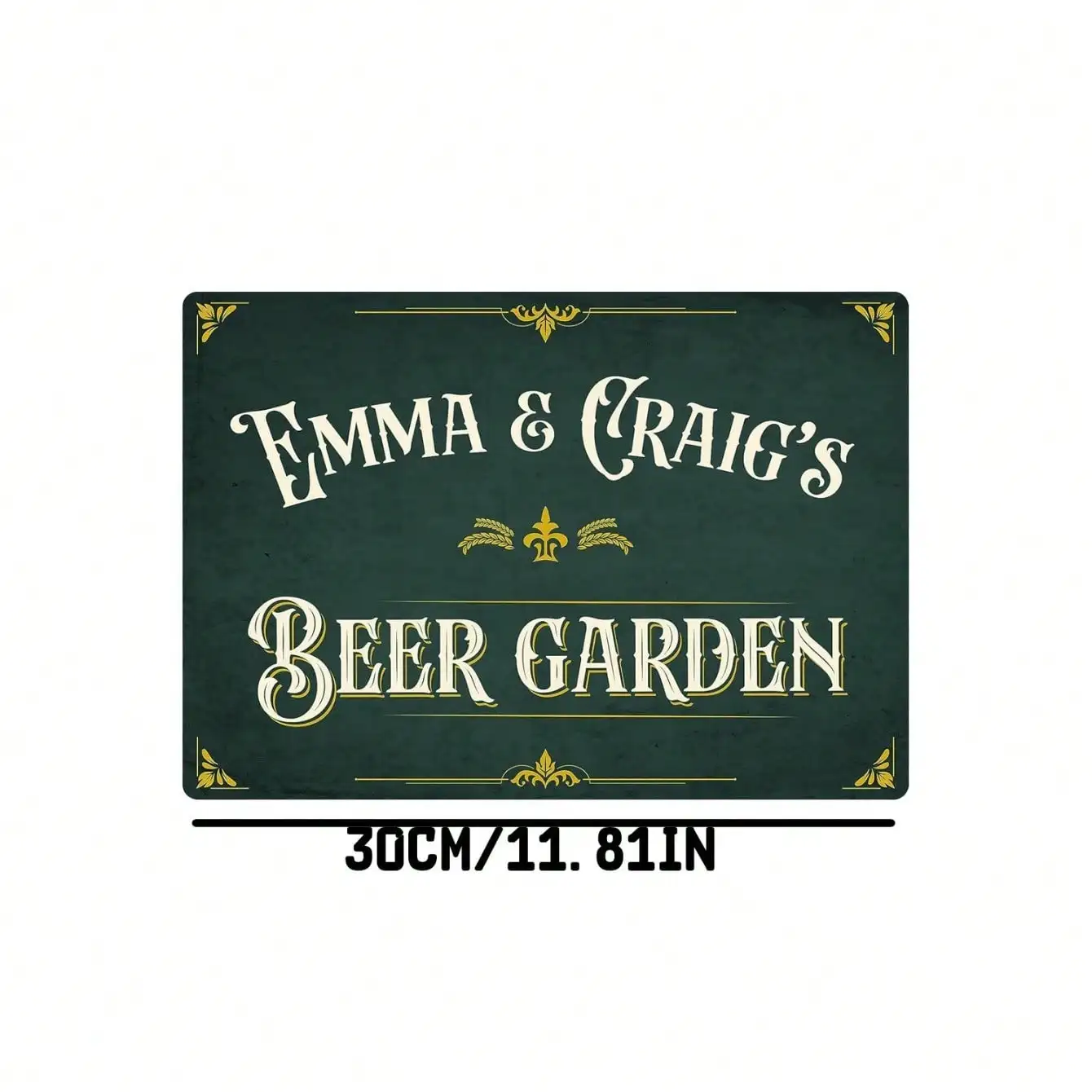 

Metal Beer Sign Rustic Bar Decor Custom Man Cave Wall Art for Home