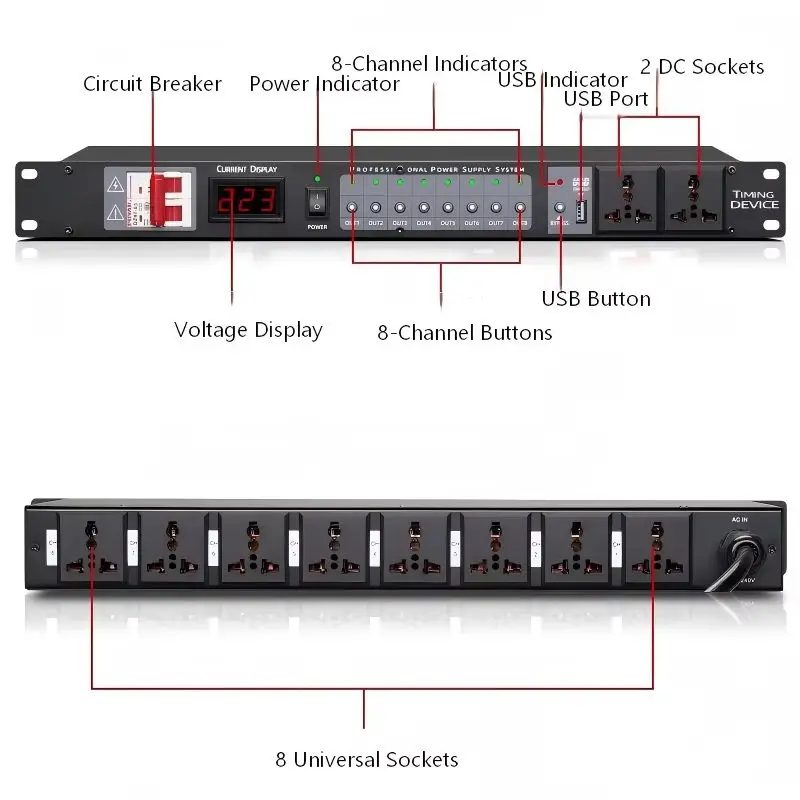 Smart Power Sequence Controller 32A - alternate angle