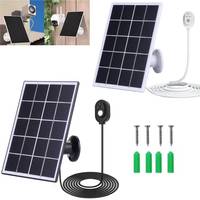 10W 5V Solar Charging Panel IP65 Waterproof Solar Panel Kit 360°Adjustable Wall Mount Solar Cell Charger for Arlo Ultra/Pro 5S/4
