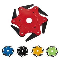 Cortadora de césped Universal con cabezal de acero de 6 dientes, cortador de cepillo de fácil corte para reparación de jardín, deshierbe, herramientas de jardín