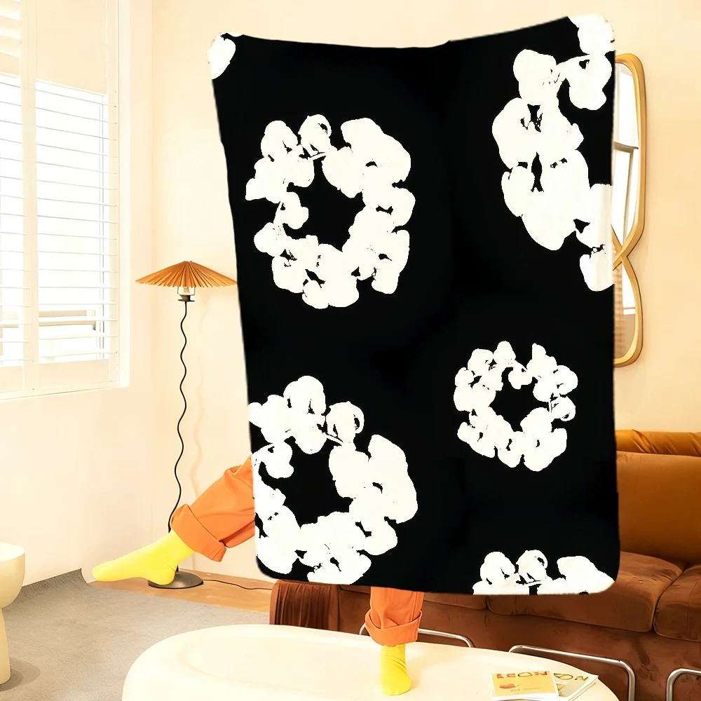 D-Denim Logo Cool Blanket Throw Super Cosy Plush Living Room Sofa T-Tears-S Couch Childish Birthday Gifts