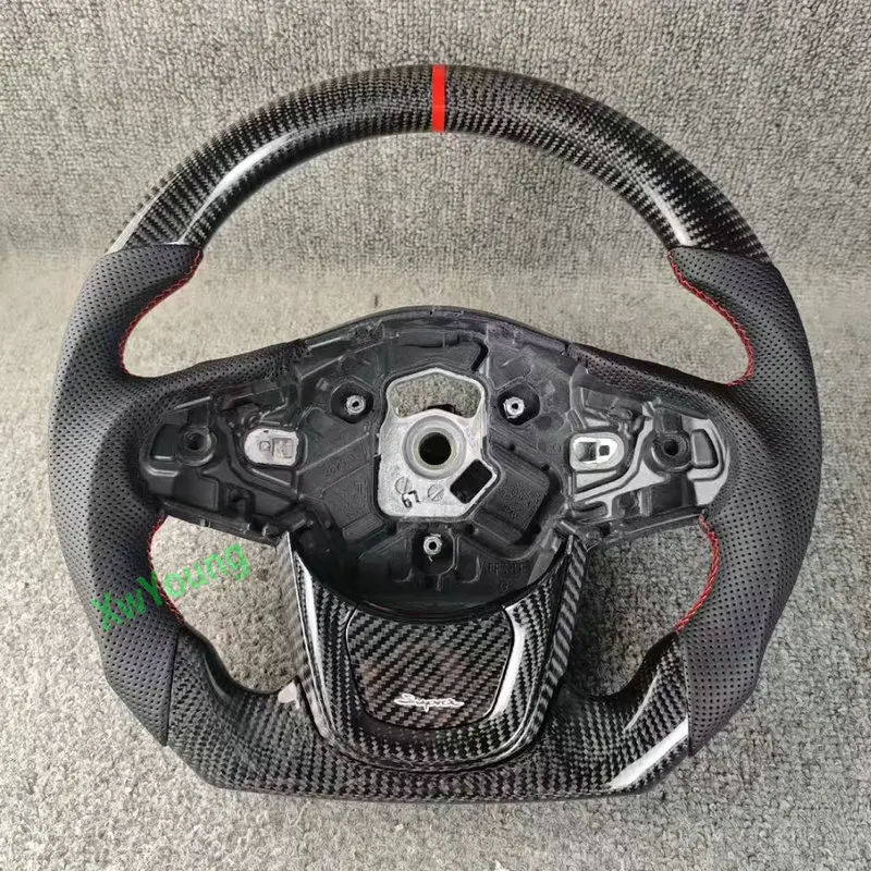

For Supra Customized 100% Real Carbon Fiber Steering Wheel With Leather