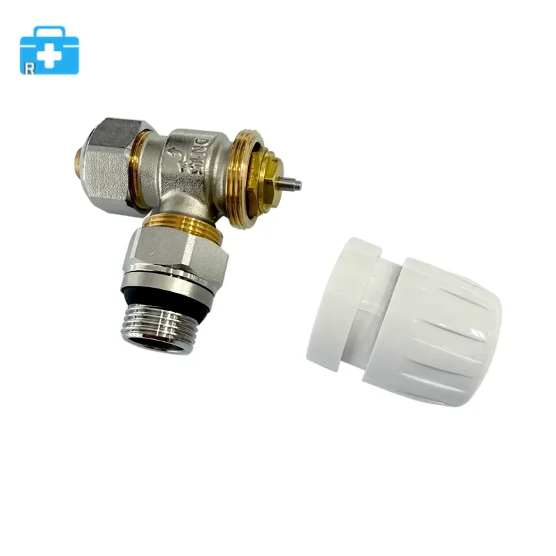 pack of 50，Thermostatic radiator valve set with inlet and outlet valves - flexible and energy-saving, suitable for school use