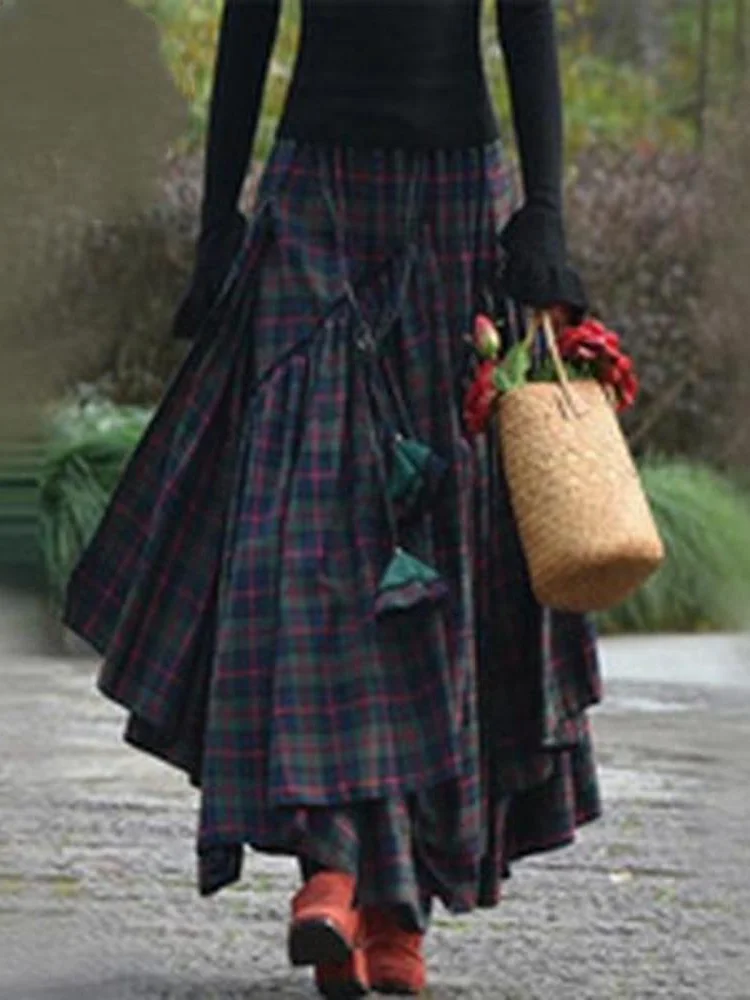 

Street Sle Patchwork Irregular Long Skirt mid Waist Design Pure Color f Body Skirts for Women Summer Season Other Material