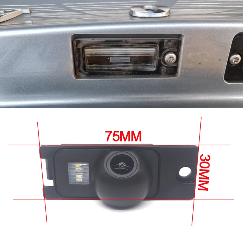 Caméra de recul CCD Full HD avec vision nocturne, pour Volvo V70 v70R XC70 2000 2001 2002 2003 2004 2005 2006 2007