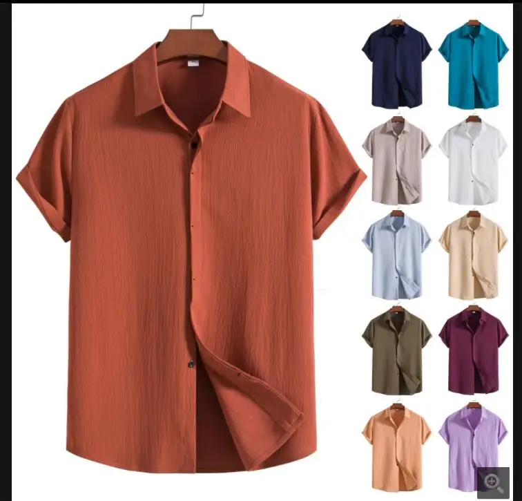 

Men's White Linen irt Bla Collar ort Sve Breathable Moisture ng Stand Fit Youthful Energy All Seasons