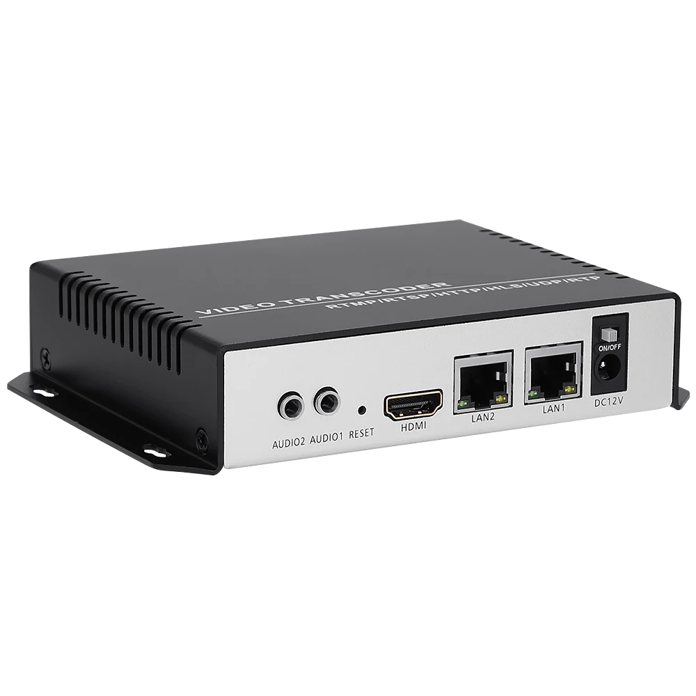 Panger 4K HEVC H.265 H.264 IP-транкодер потокового видео для RTMP UDP HTTP RTSP HLS M3U8 URL-RTMP RTMPS UDP HTTP RTSP HLS SRT