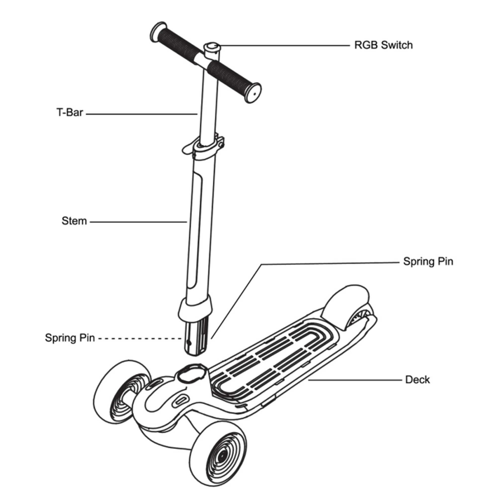 Scooter Met 3 Wielen Voor Kinderen Van 3-5 Jaar Oud, Scooter Voor Jongens En Meisjes Met Oplichtende Wielen, Opvouwbaar En Verstelbaar, Antislipdek