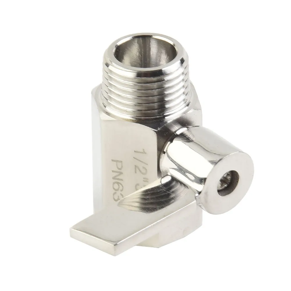 Exquisite Shut Off Valve Parts Full G1/2 INCH NPT Valve Shower Head 304 Stainless Steel Flow Quick Control  Exquisite