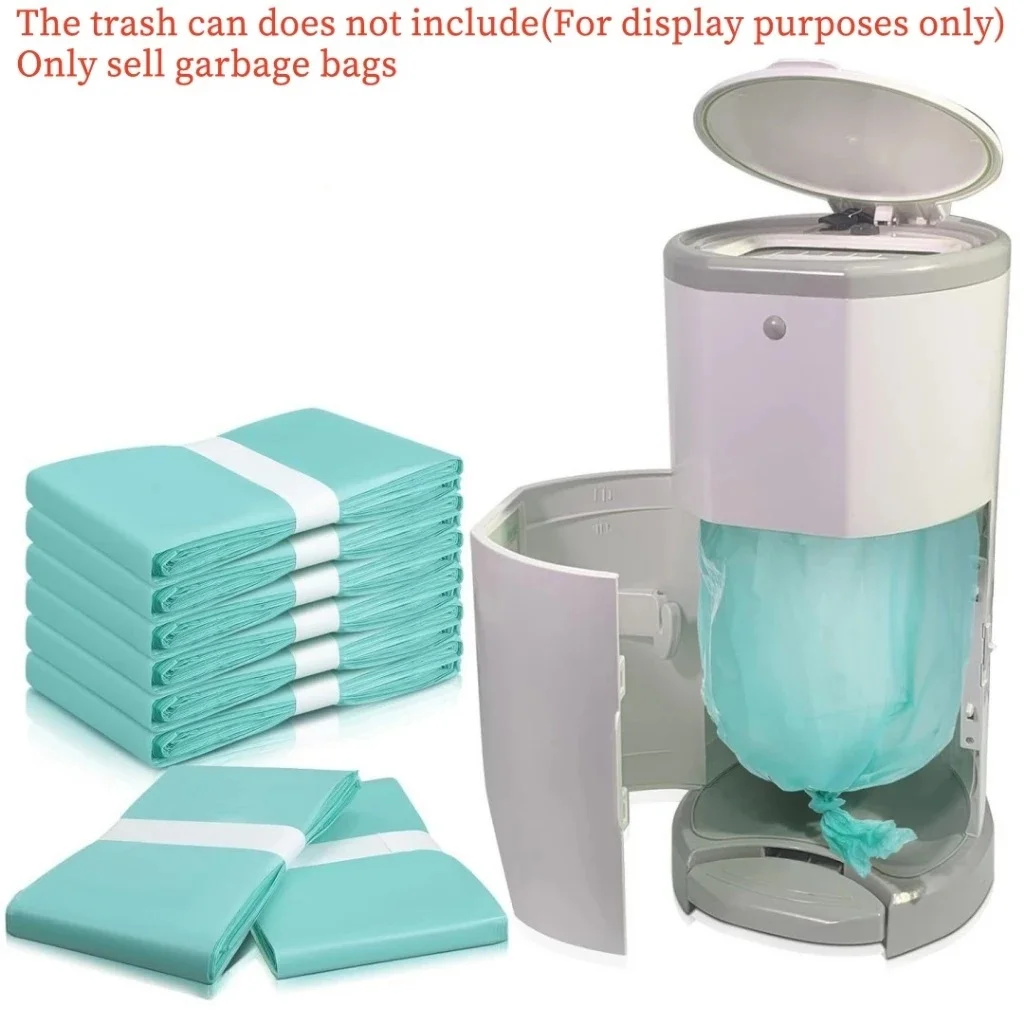 3Pcs Refill Pack Biodegradable Baby Diaper Garbage Bags For 16L Trash Bucket Replacement Liners Garbage Bag and Kitchen