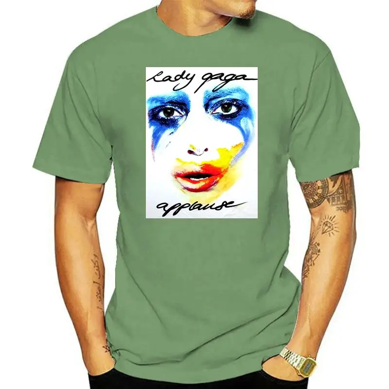 Lady Gaga Applae Face Image ArtRave White T Shirt