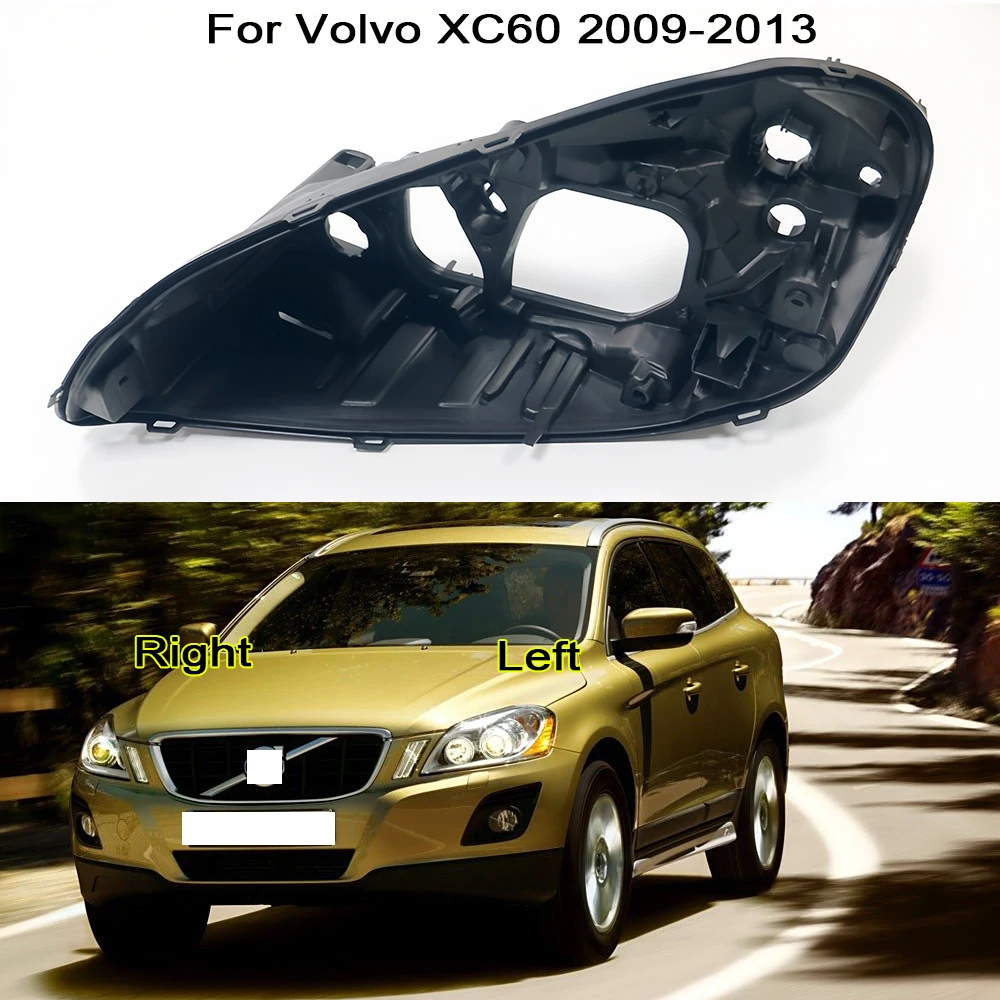 Headlights Base For Volvo XC60 2009 2010 2011 2012 2013 Automotive Repair Replacement Parts Front Headlight Bottom Shell