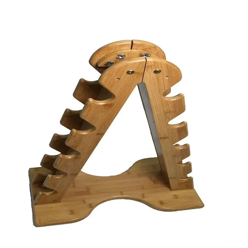 Wholesale Wooden Multi-layer Adjustable Frame Storage Dumbbell Set Rack