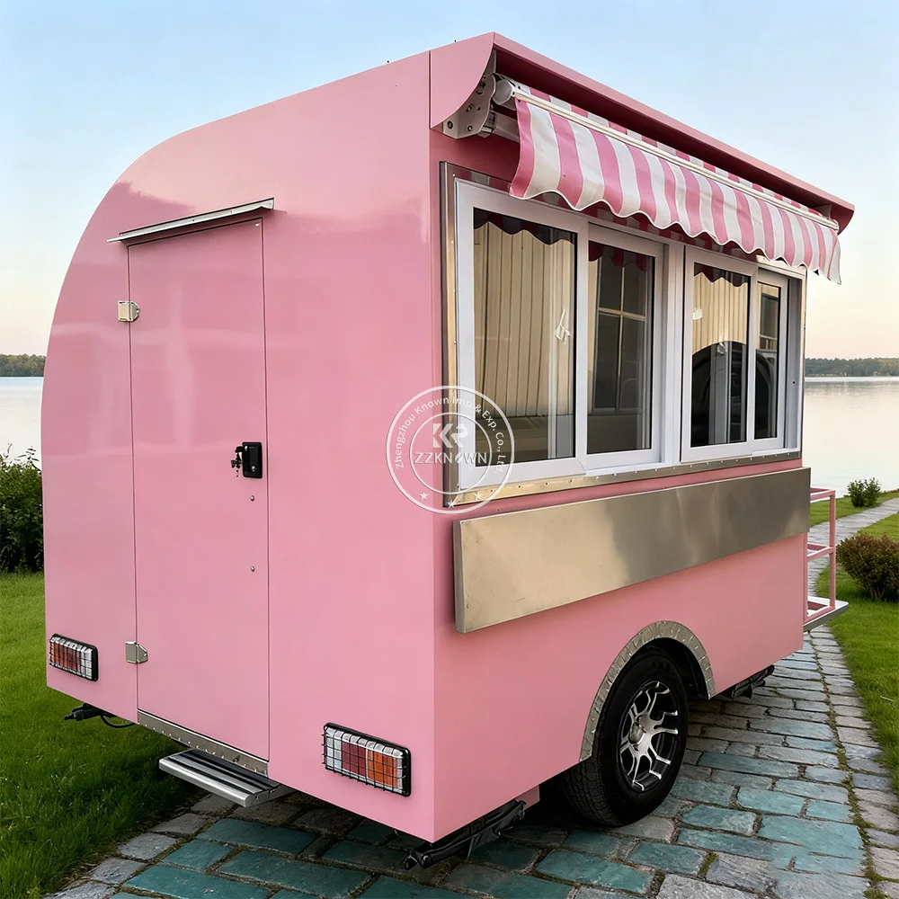 

Factory Customized Mobile Food Truck With Engine CE DOT Mobile Restaurant Food Trucks Ice Cream Coffee Cart