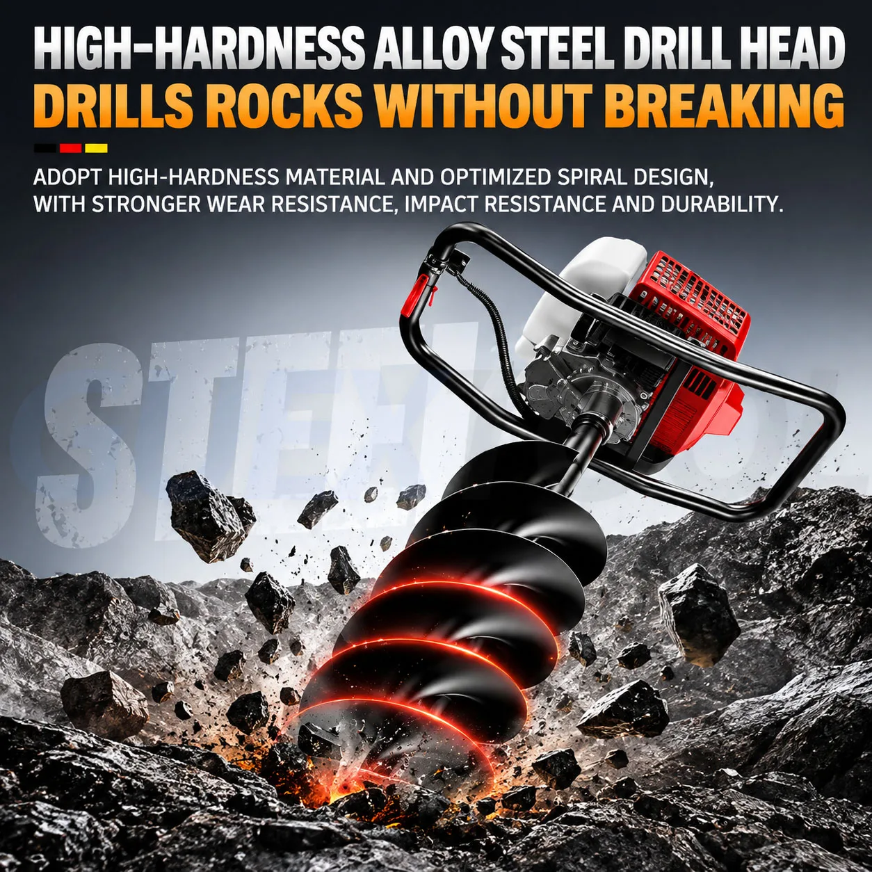 Drilling Machine High-power Digging Tunneling Machine Agricultural Pile Driving Machine Tree Hole Digger Soil Drilling Machine