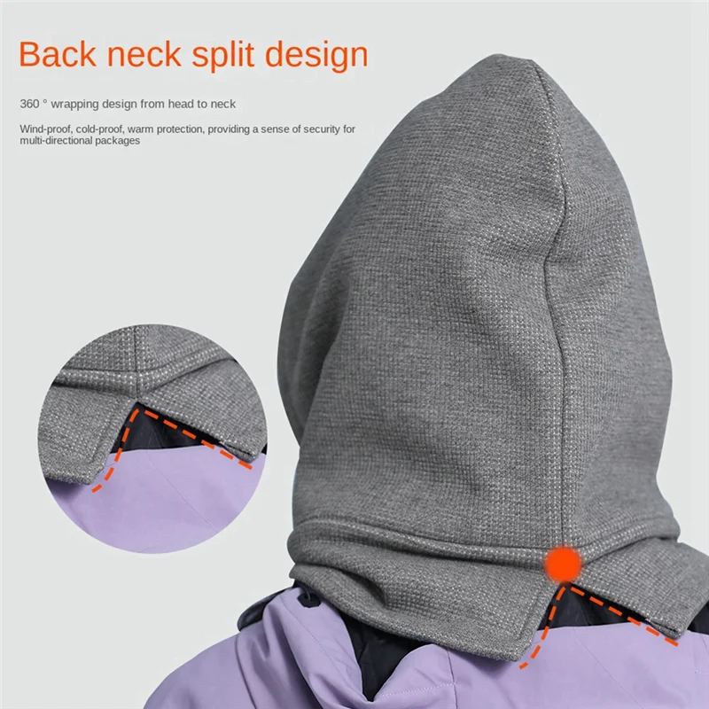 

YHOLI-Outdoor Велоспорт Теплая маска Ollie Бархатный ветрозащитный капюшон Зимний лыжный шарф Встроенная защита шеи Ветрозащитный капюшон, прочный C