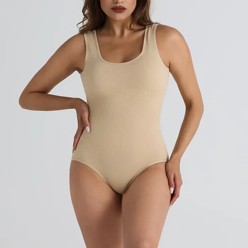 섹시 플러스 사이즈 탑요가복 섹시크로스보더심리스원피스쉐이프웨어아름다운쉐이핑심리스복부압박스포츠 점프수트