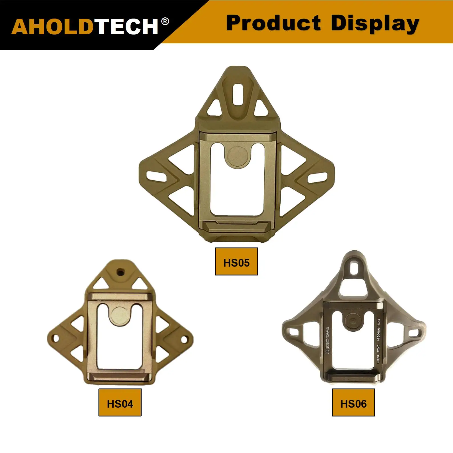 Aholdtech-Carénage modulaire pour casque Dulle, Bunduextrêmes Wilcox L4 NVG, adaptateur de montage pour FAST MICH WENDY, accessoires pare-balles