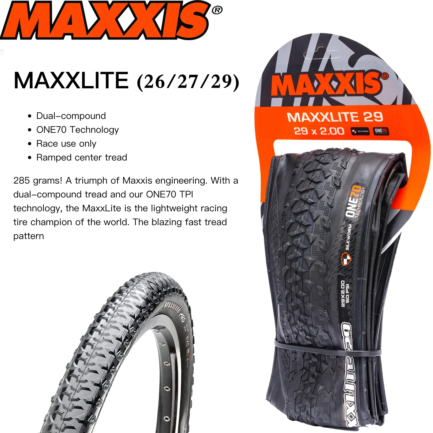Maxxis Maxxlite ультратонкая шина для горного велосипеда 26 27,5 29 дюймов 29x1,95 2,00 легкая гоночная шина для пересеченной местности Xc