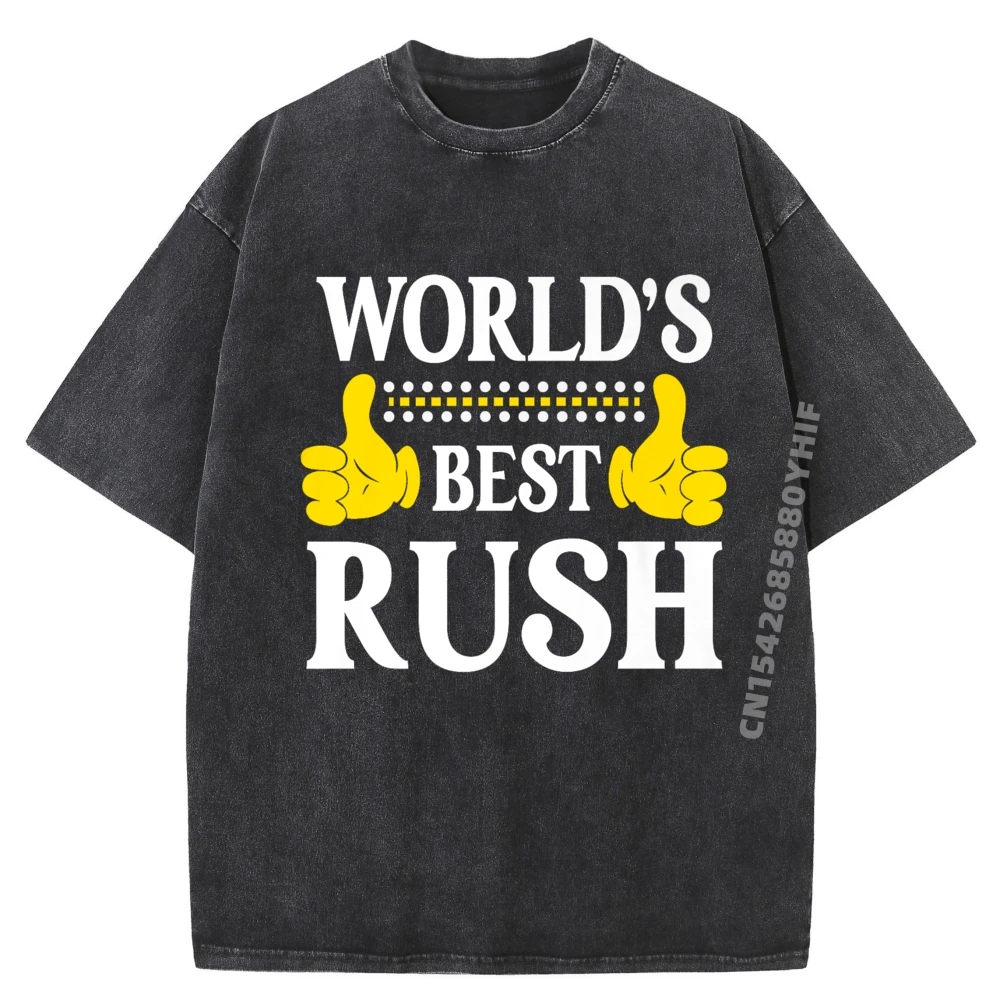 

Rush Surname Team Latest Mens Classic Tops & Tees Graphic T-shirts Men Streetwear Washed Tee-Shirt Hip Hop